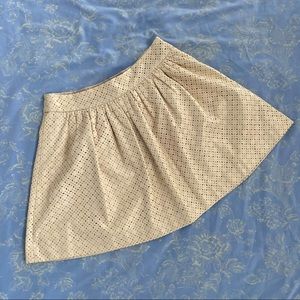 Banana Republic Signature Vegan Leather Starburst Cut-out Skirt